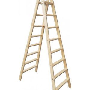 ESCALERA PINTOR PINO 6 ESCALONES ALTO 155CM