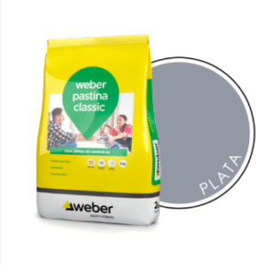 PASTINA PARA CERAMICAS CLASSIC PLATA *2Kg WEBER*