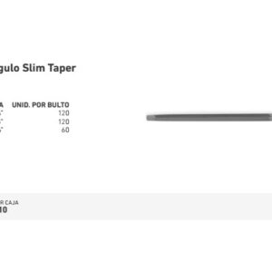 LIMA TRIANGULO SLIM TAPER DE 4" (Caja x 10unid)