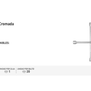 LLAVE CRUZ CROMADA