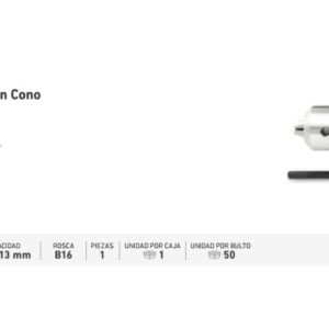 MANDRIL DE 13mm CONO B16