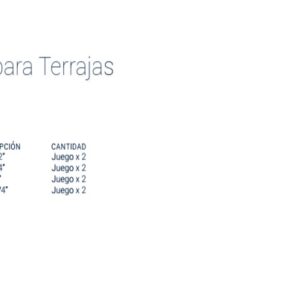 PEINE P/TERRAJA (½-1¼)medida 3/4"
