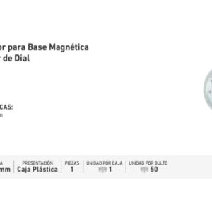 COMPARADOR USO INDUSTRIAL 0-10mm (P. 0,01mm) CAJA PLASTICA