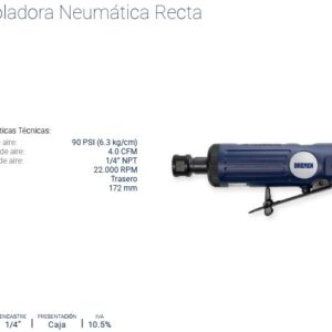 NEUM.AMOLADORA RECTA ¼" BREMEN®