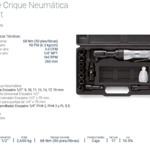 NEUM.LLAVE CRIQUE 1/2" Kit x 17Pzs. BREMEN®