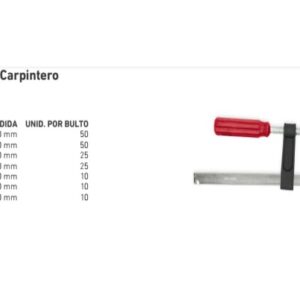 PRENSA P/CARPINTERO 80 X 400 mm