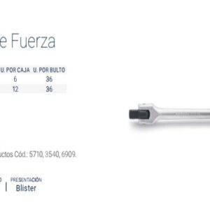 MANIJA DE FUERZA Enc.1/2" x 38cm CrVa BREMEN®