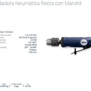 NEUM.AMOLADORA RECTA C/MANDRIL 10mm BREMEN®