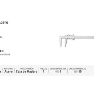 CALIBRE ACERO DE 500 mm
