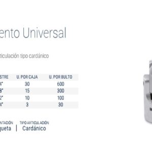 MOVIMIENTO UNIVERSAL Enc.3/4" CrVa