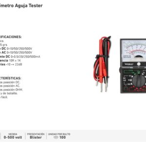 MULTIMETRO AGUJA (TESTER) (0-500V)
