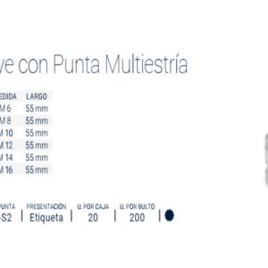 BOC.MULTI-ESTRIA M 12x 55mm Enc½" BREMEN®