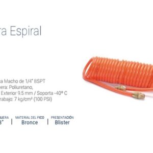 MANG.ESPIRAL 3/8"x25 Pies(7,5 m)BREMEN®