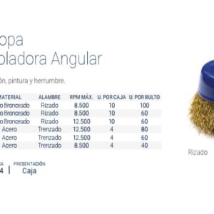 CEPILLO COPA 4" TRENZADO (Amoladora Ang.) BREMEN®