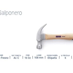 MARTILLO GALPONERO (Mango Madera de Fresno) 27mm BREMEN®