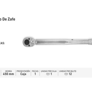 TORQUIMETRO ZAFE ENC.1/2 150LB.