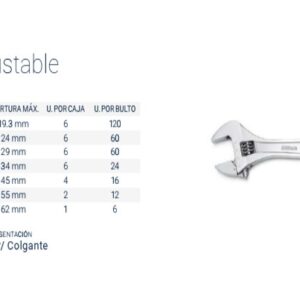 LLAVE AJUSTABLE PROF.CR.VAN. 18" BREMEN®