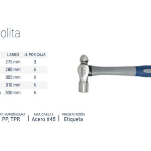 MARTILLO BOLITA (Mango Fibra+TPR) 454gr (1lbs) BREMEN®