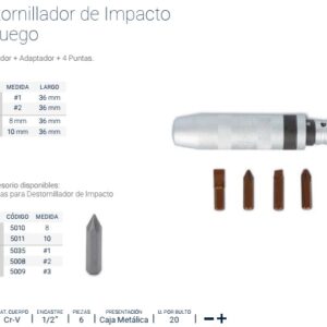 DESTORNILLADOR DE IMPACTO ENC.½ BREMEN