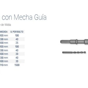 MECHA GUIA para SIERRA COPA DIENTE WIDIA