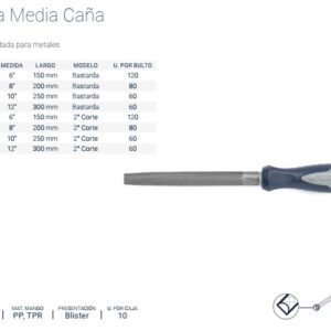 LIMA BREMEN® MEDIA CAÑA 2º CORTE 8" (con cabo)