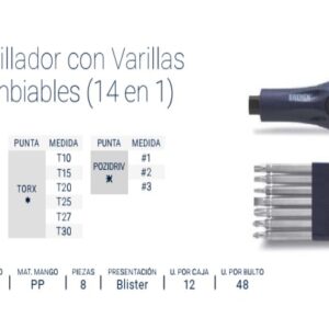 DEST.PORTA PUNTAS REVERSIBLES (8 Pzs) (TX/PL/PH/PZ) BREMEN®