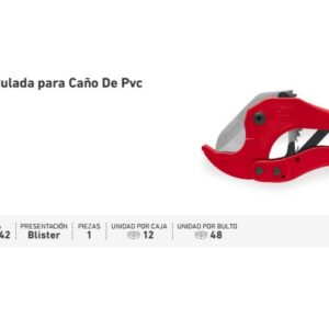 TIJERA ART.WEMBLEY® p/CAÑO de PVC hasta 42mm