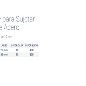 SUJETADOR para PUNTAS ACERO S-2 1/2" x 10mm BREMEN®