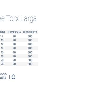 TORX:Bocallave Encastre 1/2" E-16 LARGA CrVa BREMEN®