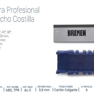 INGLETADORA PROFESIONAL 12" con SERRUCHO COSTILLA BREMEN®