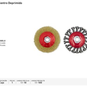 CEPILLO WEMBLEY CENTRO DEPR. 4" TRENZADO