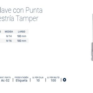 BOC.MULTI-ESTRIA TAMPER M 14x100mm Enc½" BREMEN®