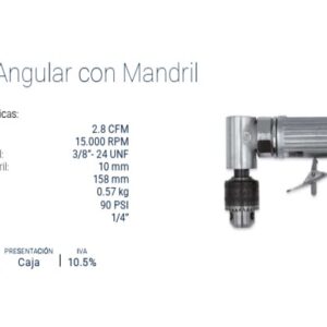 NEUM.TALADRO ANGULAR con Mandril de 3/8" BREMEN®