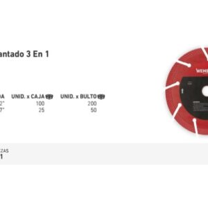DISCO DIAM. WEMBLEY 7" 3 en 1