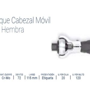 LLAVE CRIQUE Enc.¼" Cabezal Móvil CrVa BREMEN®