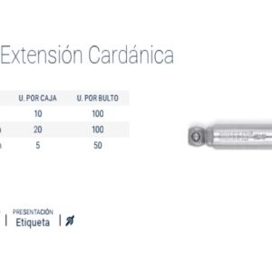 BARRA de EXTENSION Enc.1/2" x 125mm (CARDANICA) BREMEN® CrVa