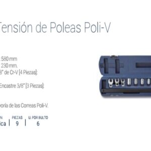AUT.KITpara TENSION de POLEAS Poli-V x 9 Pzs