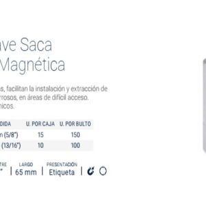 BOCALLAVE SACABUJIA Enc.½" 16mm [MAGNÉTICA] CrVa BREMEN®