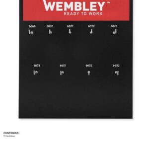 EXHIBIDOR WEMBLEY® CANDADOS TITANIUM (9 med.)