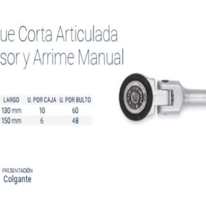 LLAVE CRIQUE ARTIC.CORTA Enc.3/8" Cr Va BREMEN®