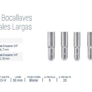 BOC.JGO. Enc.1/4" x 6 Pzs. LARGAS (4-7mm) Hexagonales BREMEN®