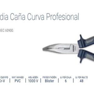 PINZA MEDIA CAÑA CURVA BREMEN® PROFESIONAL 8"