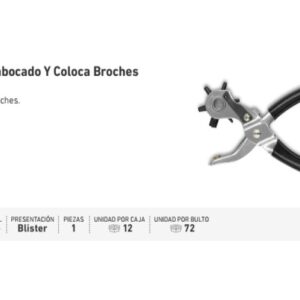 PINZA SACABOCADO + COLOCA BROCHE WEMBLEY