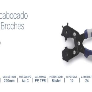 PINZA SACABOCADO + COLOCA BROCHE [USO INTENSIVO] BREMEN®