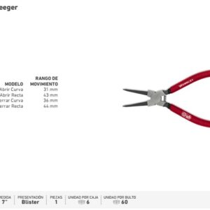 PINZA SEEGER WEMBLEY 7" C/C