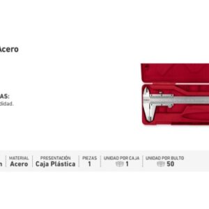 CALIBRE ACERO DE 150 mm (Medidor Prof.) (Ac Inox)