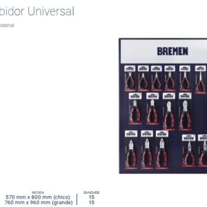 EXHIBIDOR BREMEN® PERFORADO CHICO (15 Ganchos)