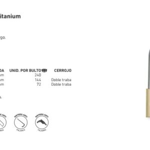 CANDADO WEMBLEY® TITANIUM [ARO LARGO] 50mm
