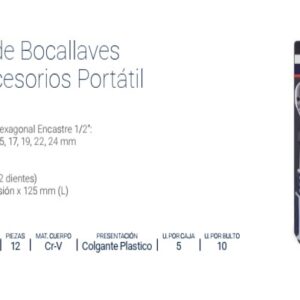 BOC.JGO.PORTATIL Enc.1/2" x 12 Pzs. (10-24mm) BREMEN®