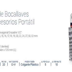 BOC.JGO.PORTATIL Enc.1/2" x 20 Pzs. (8-32mm) BREMEN®
